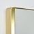 Gold Rectangular Gilt Metal Mirror, 1970s For Sale - Image 8 of 11