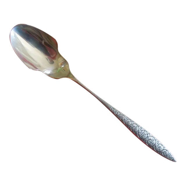 1960s Wallace Sterling Silver Cheese Scoop - Spanish Lace Pattern For Sale