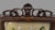 Antique Victorian Carved Walnut Firescreen With Floral Beaded Needlework Panel For Sale - Image 6 of 12