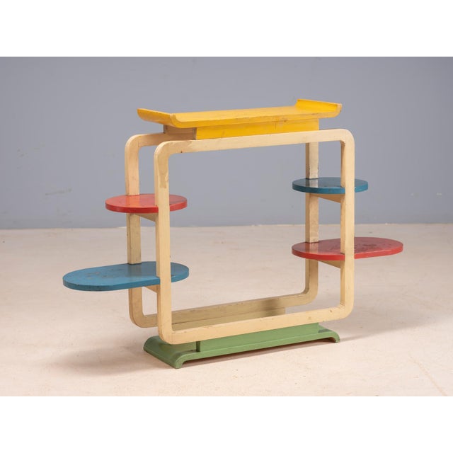 Vintage Tubular Steel Plant Stand, Czechoslovakia, 1950s For Sale - Image 6 of 11