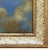 2020s Contemporary " Cobalt Blue Sky" Oil Painting in Vintage Painted Frame For Sale - Image 5 of 6