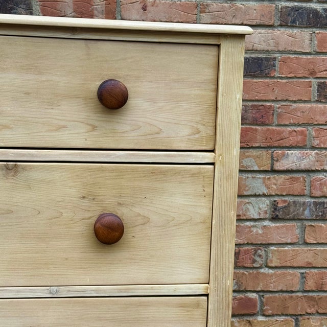 Wood 19th Century Bleached Pine Chest For Sale - Image 7 of 16