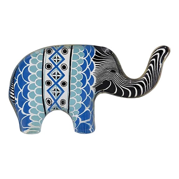 Mid-Century Op Art Acrylic Elephant Sculpture by Abraham Palatnik, Brazil For Sale