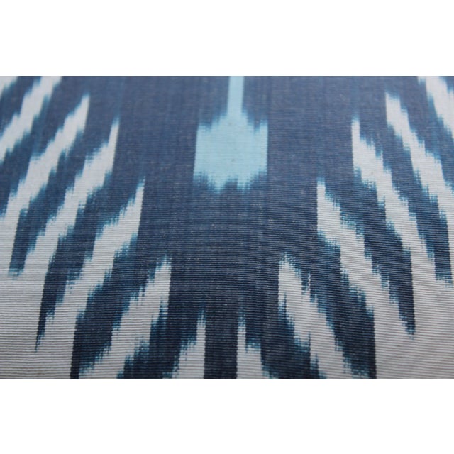 Contemporary Silk Ikat Bohemian Throw Pillow For Sale In Washington DC - Image 6 of 10
