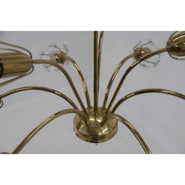 9-Light Chandelier by Emil Stejnar for Rupert Nikoll, Austria, 1950s For Sale - Image 10 of 13