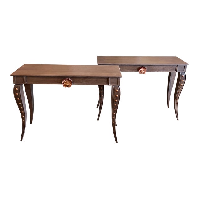 Pair of Justin Van Breda Alice Console Tables For Sale
