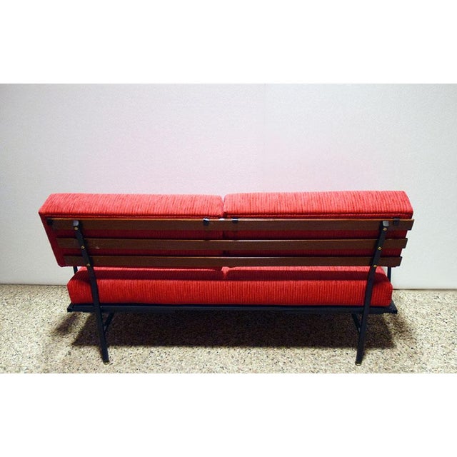 Mid-Century Italian Corduroy Sofa, 1950s For Sale - Image 4 of 14