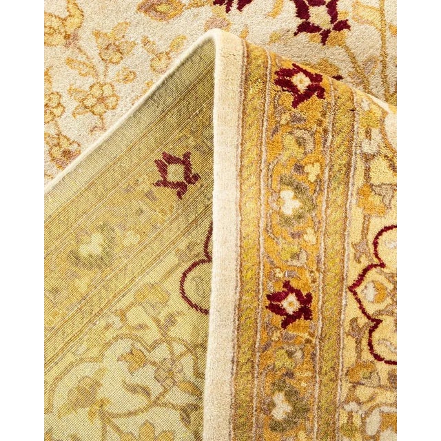 Mogul, One-of-a-Kind Hand-Knotted Area Rug in Ivory, 9' 1" x 9' 3" For Sale In New York - Image 6 of 8