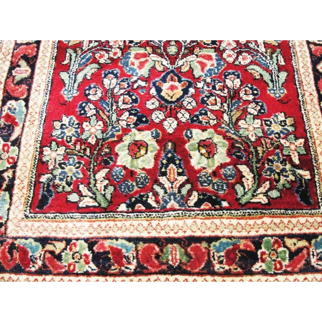 Antique Persian Sarouk Runner, 31"x 126" For Sale - Image 4 of 11