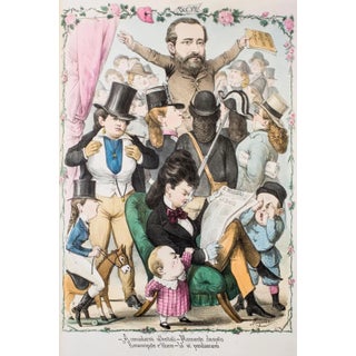 Rigenerate la Donna - Original Lithograph by Antonio Mangano - 1870s 1870s For Sale