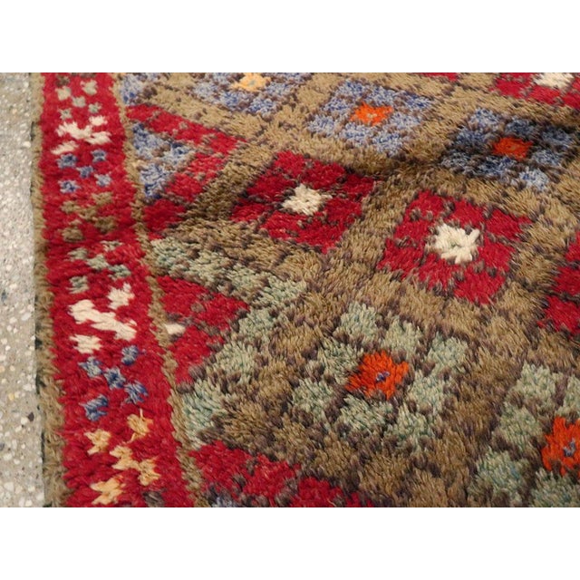 Mid 20th Century Galerie Shabab Collection Mid-20th Century Turkish Anatolian Throw Rug For Sale - Image 5 of 9