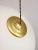 Mid-Century Italian Saucer Glass and Brass Pendant Lamp For Sale - Image 4 of 18