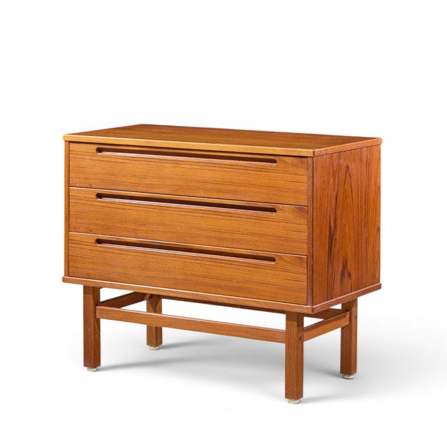Brown Nils Jonsson for Tørring Møbelfabrik Mid Century Danish Teak Dresser Chest of Drawers - Pair For Sale - Image 8 of 12