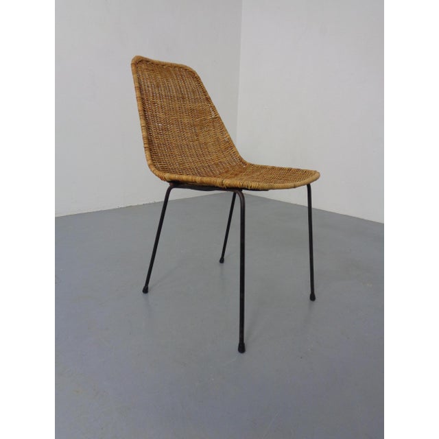 Mid-Century Modern Basket Chair by Gian Franco Legler, Italy, 1950s For Sale - Image 3 of 15