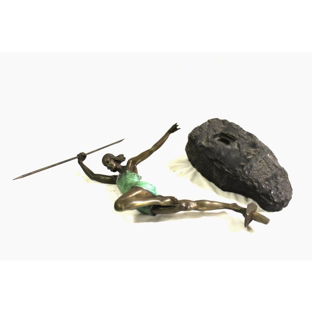 Art Deco 1990s Art Deco Figurine Female Javelin Thrower For Sale - Image 3 of 18