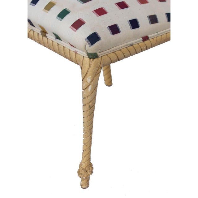 Rope Frame Dining Chairs Custom Made for Holland Salley, S/2 For Sale - Image 12 of 12