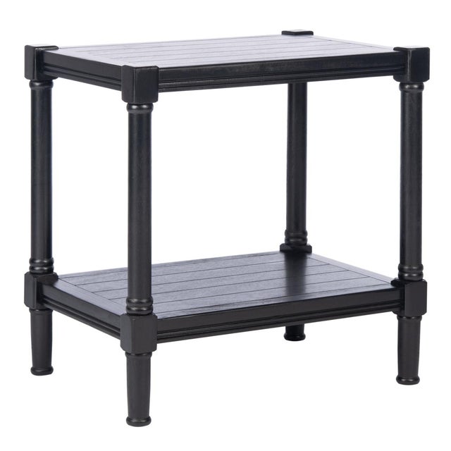 Rafiki Rectangle Accent Table in Black For Sale In Philadelphia - Image 6 of 8