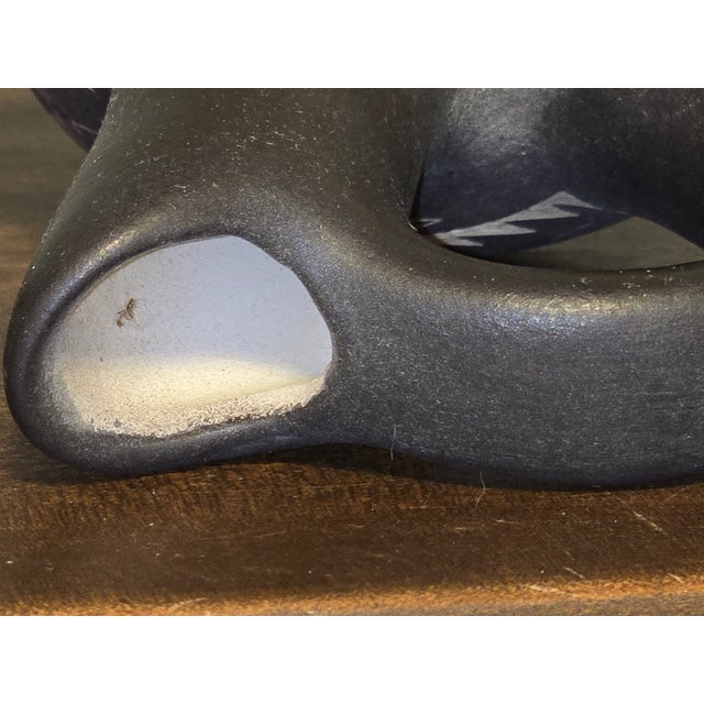 Hozoni Pottery 1987 Hand‑Painted Native American Wedding Vase — Etched Night Sky & Cosmic Motif For Sale In Pittsburgh - Image 6 of 10