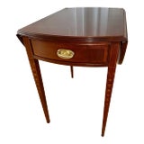 Ethan Allen Inlaid Pembroke Table For Sale