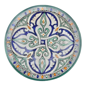 Late 19th Century Andalusian-Patterned Ceramic Decorative Plate