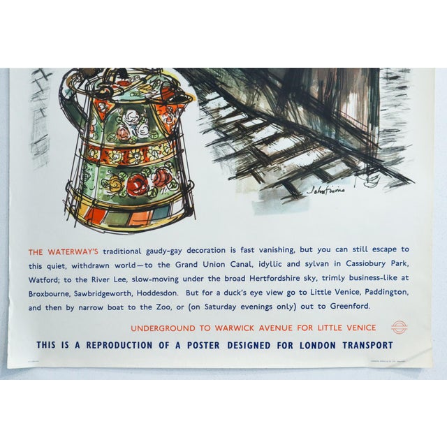1970s 1965 British Poster - London Transport: Waterways - John Finnie For Sale - Image 5 of 5