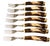Vintage Anton Wingen Jr. Solingen “Othello” Stag Antler Knife & Fork Set Service for Eight - 16 pcs For Sale - Image 4 of 18