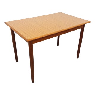 Vintage Scandinavian Style Rectangular Dining Table in Teak and Melamine, 1960s For Sale