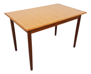 Vintage Scandinavian Style Rectangular Dining Table in Teak and Melamine, 1960s