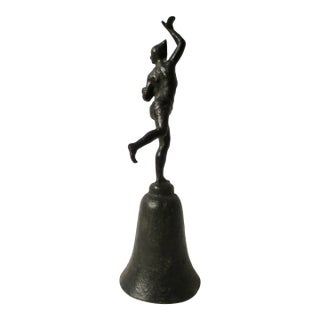 Bronze Sculpture and Bell Circa 1950s For Sale