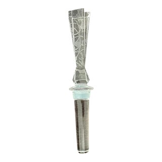 Lalique Crystal Wine Bottle Stopper For Sale