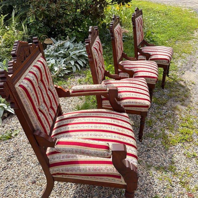Set of 4 Late 19th Century Eastlake Chairs For Sale - Image 11 of 12