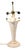 Pair of Post Modern Tulip Floral White Lamps, 20th C., both tested working condition, wear consistent with age and use,...