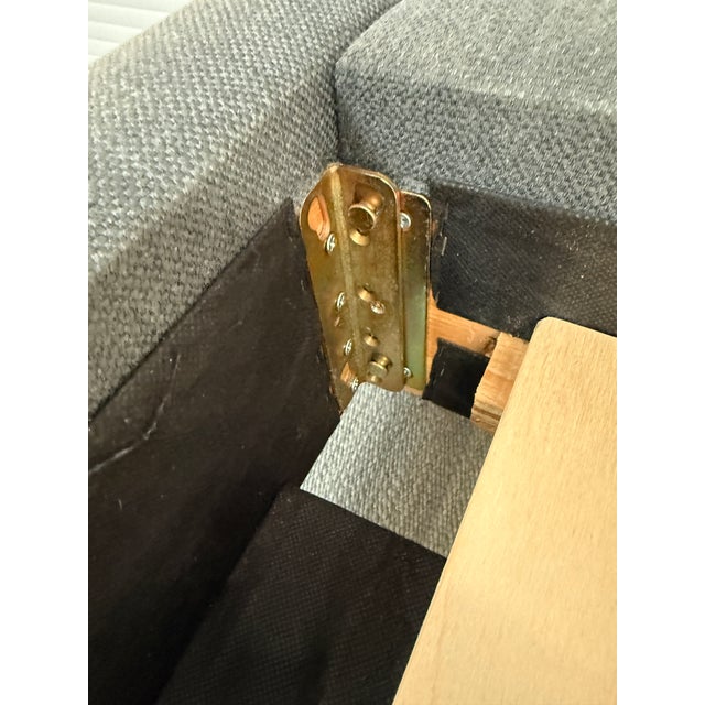 Queen Size Crate & Barrel Tate Upholstered Bed Frame For Sale In San Francisco - Image 6 of 13