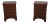 Pair English George III Burl Walnut Chest Nightstands For Sale
