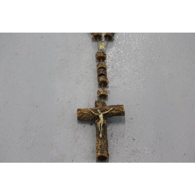Large Wall Bead Rosary Cross, 1970s For Sale - Image 14 of 18