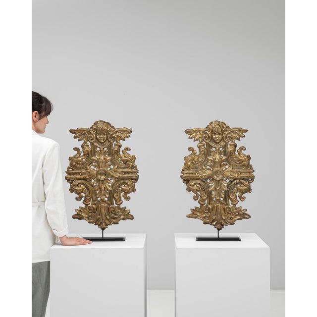 1820s French Brass Sculptures On Metal Stand - A Pair For Sale - Image 9 of 18