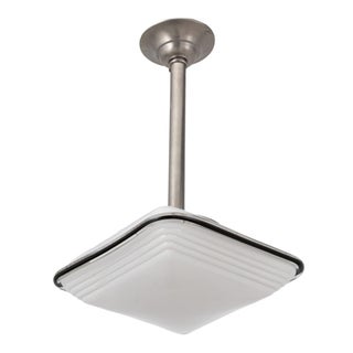 Art Deco Style Square Glass Pendant Lamp For Sale