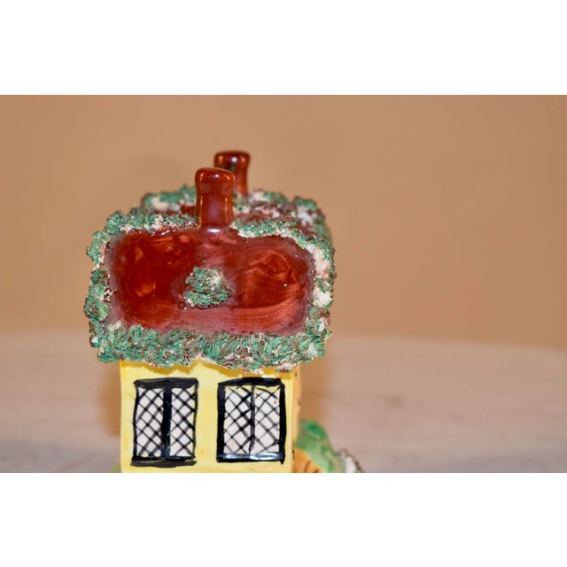 Ceramic 19th C Staffordshire Cottage For Sale - Image 7 of 9