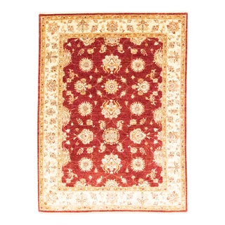 Middle Eastern Hand-Knotted Stonewashed Ziegler Rug For Sale