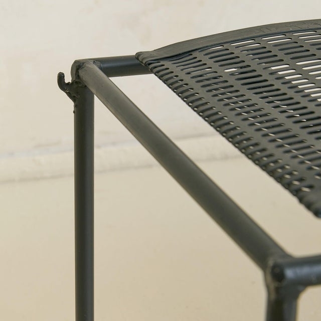 Vintage Swiss Black Lacquered Bench in the Manner of Mario Botta For Sale - Image 15 of 18