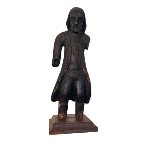 Antique Spanish Revival Santos Solid Wood Tabletop Figure