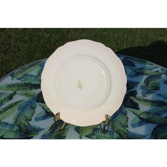 1930s Royal Doulton Art Deco Plate With Wild Roses For Sale - Image 11 of 13