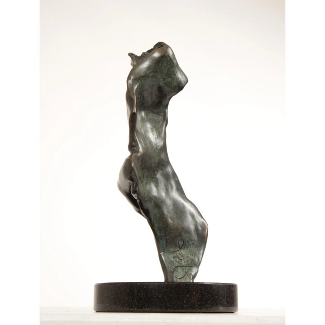 Metal Bronze Contemporary Sculpture of Mother, Signed For Sale - Image 7 of 12
