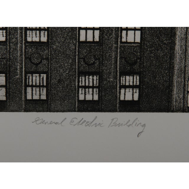 General Electric Building by Richard Haas, American (1936) Date: 2005 Etching, signed and numbered in pencil Edition of 30...