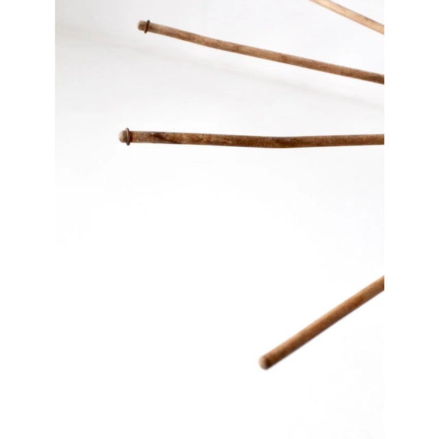 This early 20th century free-standing drying rack blends practical utility with timeless farmhouse character. Designed...