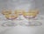 1930s 1930s Anchor Hocking Art Deco Banded Ring Low Stem Sherbet / Sorbet Dessert Sets Glasses & Plates Yellow, Orange, Red, Black- 11 Pieces For Sale - Image 5 of 7