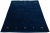 Contemporary Modern Gabbeh Minimalist Style Handmade Navy Blue Wool Rug For Sale - Image 3 of 7