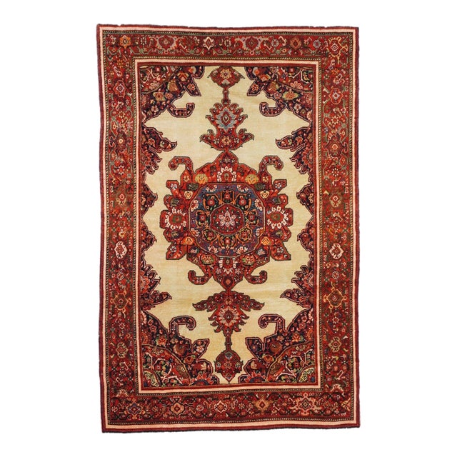 Antique Malayer Rug 4'2'' X 6'6'' For Sale