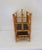 Late 20th Century Vintage Bamboo & Ebonzied Raffia Magazine Rack For Sale - Image 5 of 6