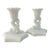Mid-Century Milk Glass Koi Fish Candleholders, a Pair For Sale